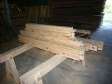 ミニハウス製作の材料　杉板　檜　ひのき